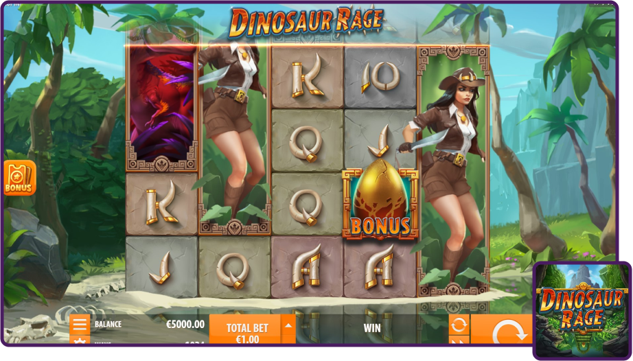 Dinosaur Rage Slot Free demo play